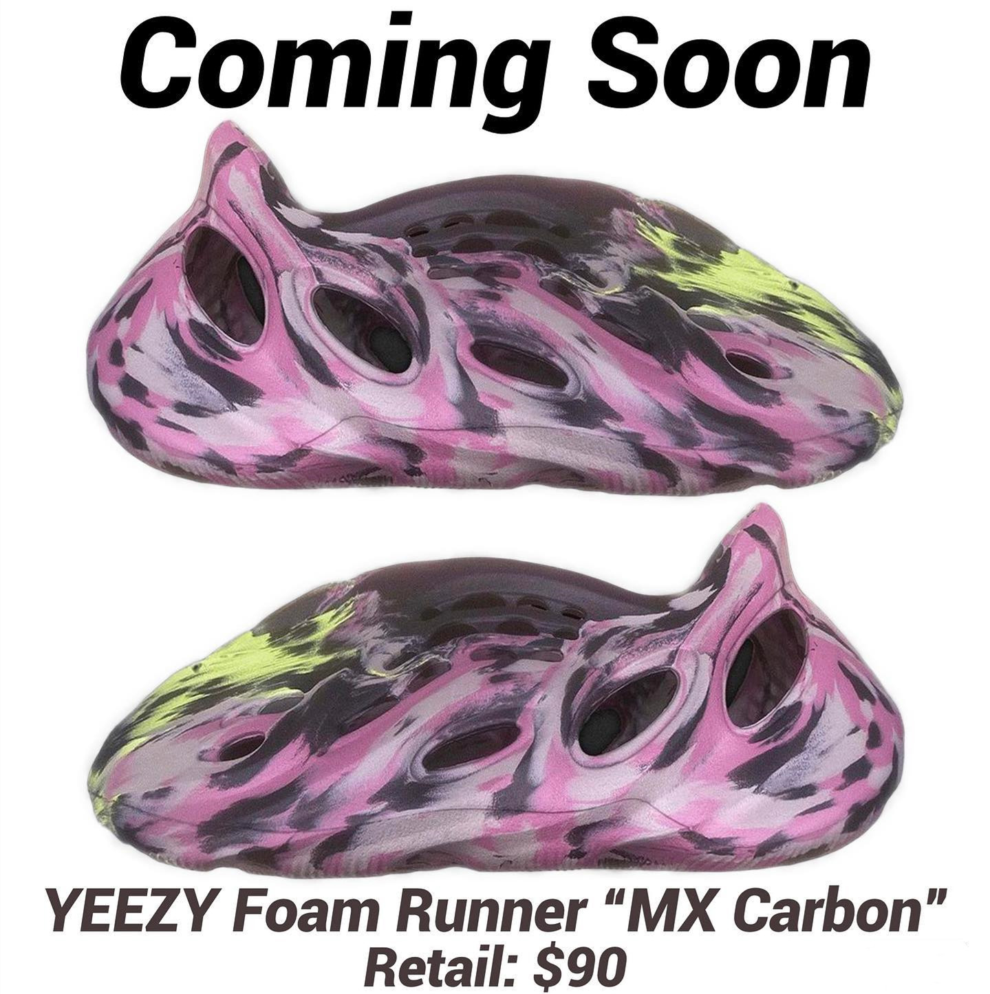 First look of the Yeezy Foam Runners “MX Carbon” - Hype Sneaker