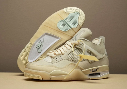 Hype Sneaker let you know 1 style sneaker every day——Air Jordan 4 Retro Off-White Sail (W)