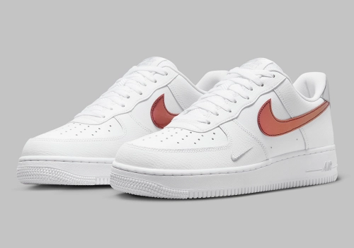 “Picante Red” Gradient Swooshes Animate This Simple Nike Air Force 1 Low