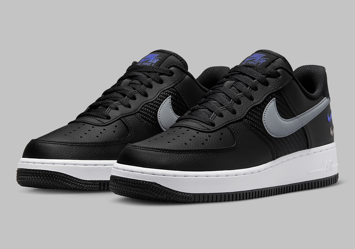 Triple Swooshes Play An Accenting Role To This Black-Dominant Air Force 1 Low
