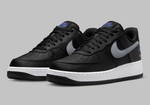 Triple Swooshes Play An Accenting Role To This Black-Dominant Air Force 1 Low