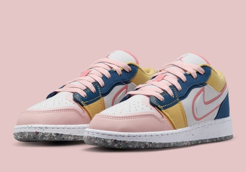 Grind Soles Add A Sustainable Touch To This Kids Air Jordan 1 Low