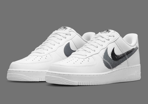 Spray Painted Swooshes Tag This Nike Air Force 1