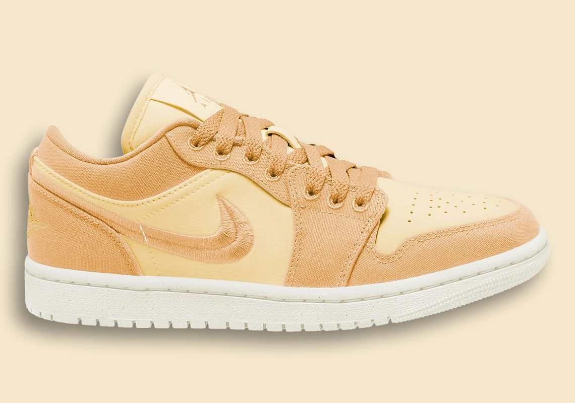 Air Jordan 1 Low SE Canvas Gets Tinted In Orange