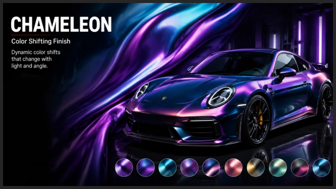 chameleon wrap on car