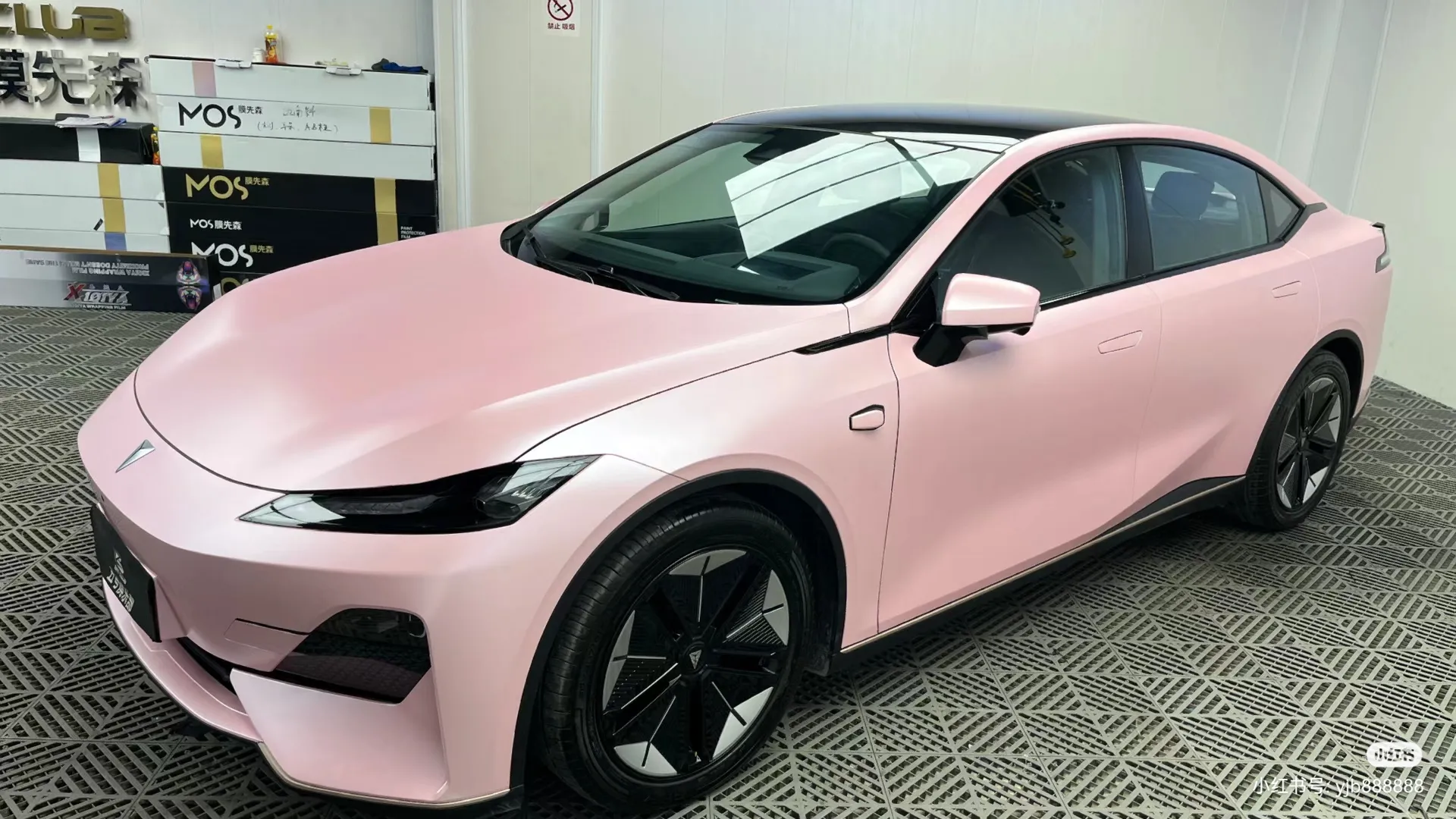 Metallic Pink Car Wrap