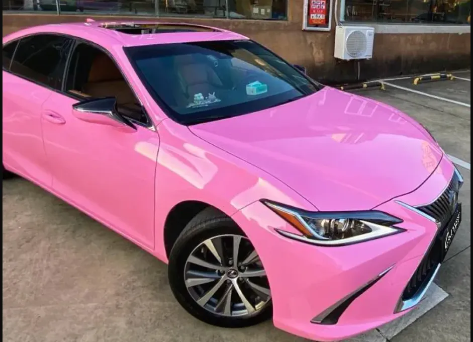 Gloss Pink Car Wrap