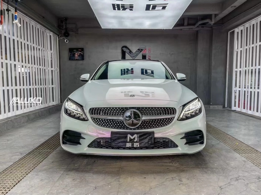 Chameleon White Car Wrap