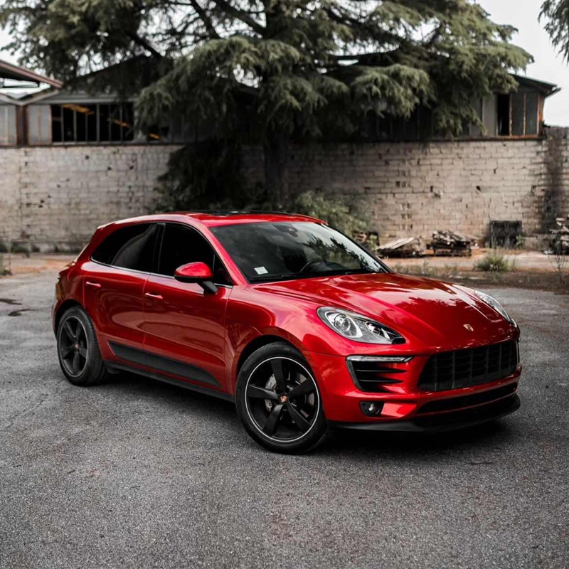 Gloss Red Vinyl Wrap | Gloss Red Car Wraps - ALUKOVINYL