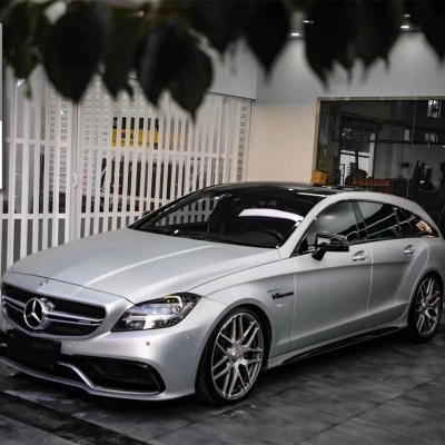 matte silver car wrap