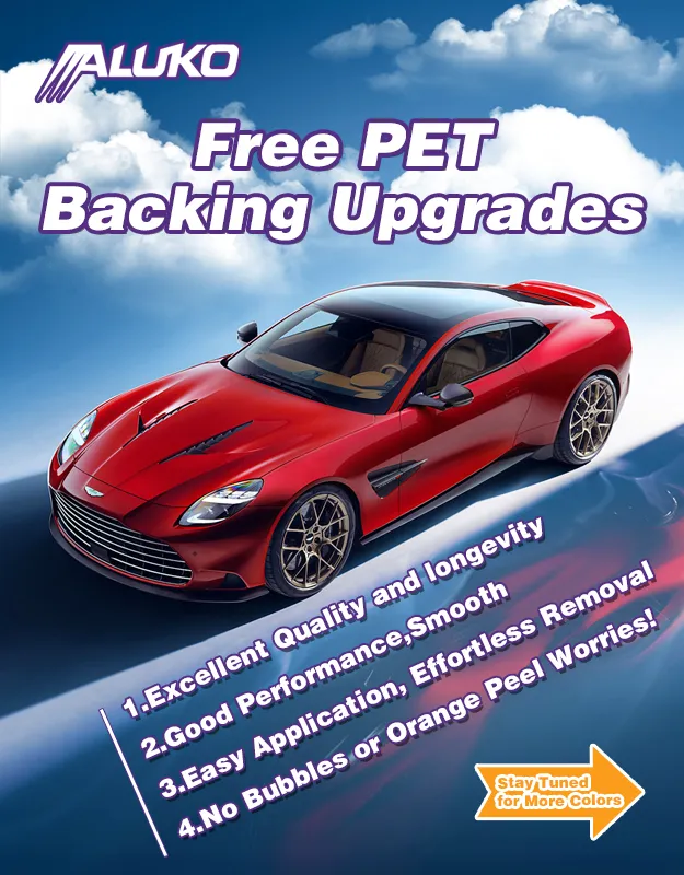 Upgrade PET Vinyl Wrap