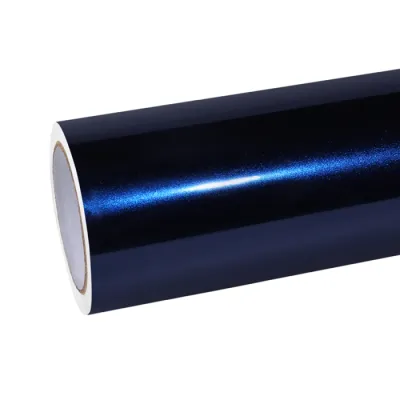 gloss blue metallic vinyl wrap