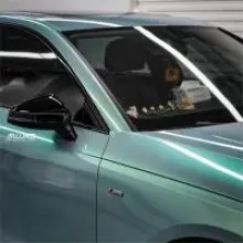 Metallic grey green wrap