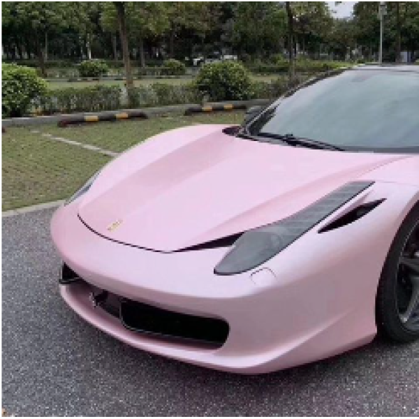 metallic pearl pink car wrap matte pink car wrap