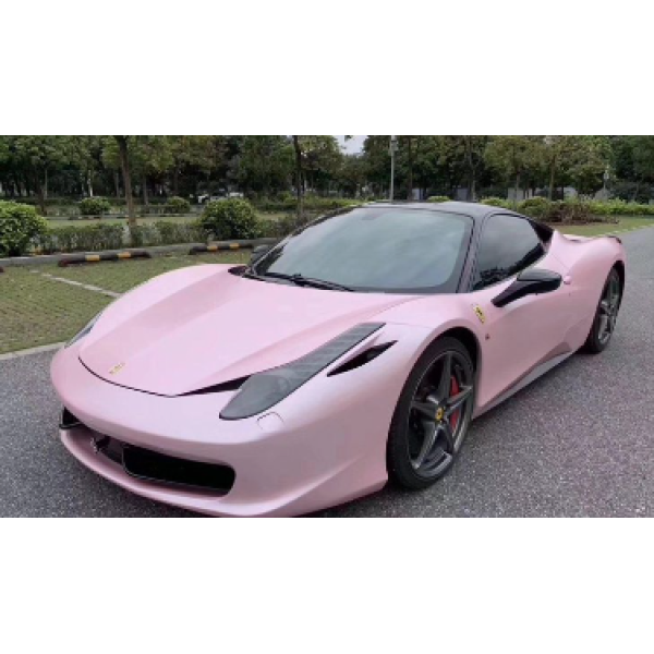 metallic pearl pink car wrap matte pink car wrap