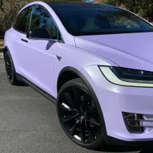 super gloss light purple vinyl wrap