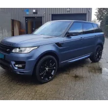 Matte Metallic Gray Blue Car Wrap