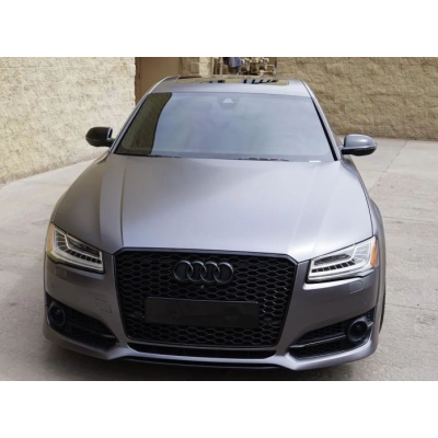 Matte Metallic Granny Grey Car Vinyl Wrap 02