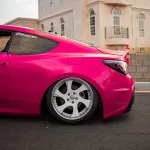 gloss rose red car wrap