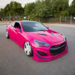 rose red car wrap