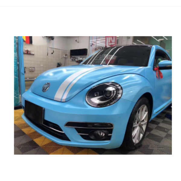 Matte Metallic Sky Blue Car Wrap Matte Sky Blue Vinyl Wraps