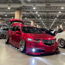 soul red car wrap