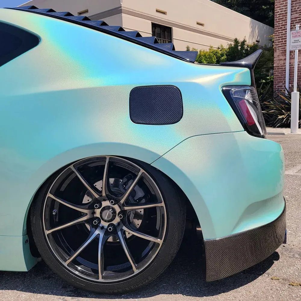 Gloss Rainbow Tiffany Blue Car Wrap | Metallic Rainbow Tiffany Blue Vinyl Wraps