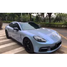 Gloss Metallic Gold Grey Car Vinyl