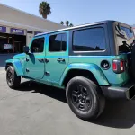 rainbow metallic green wrap
