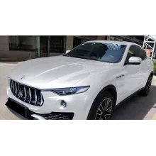 white sparkle car wrap