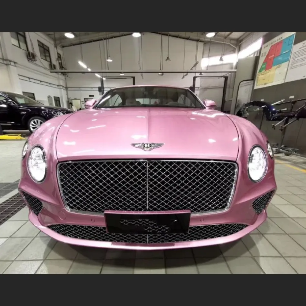 Gloss Metallic Passion Pink Vinyl Car Wrap
02