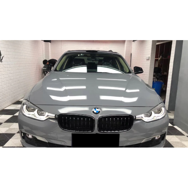 Gloss Light Nardo Grey Vinyl Wrap Glossy Nardo Grey Wraps ALUKOVINYL