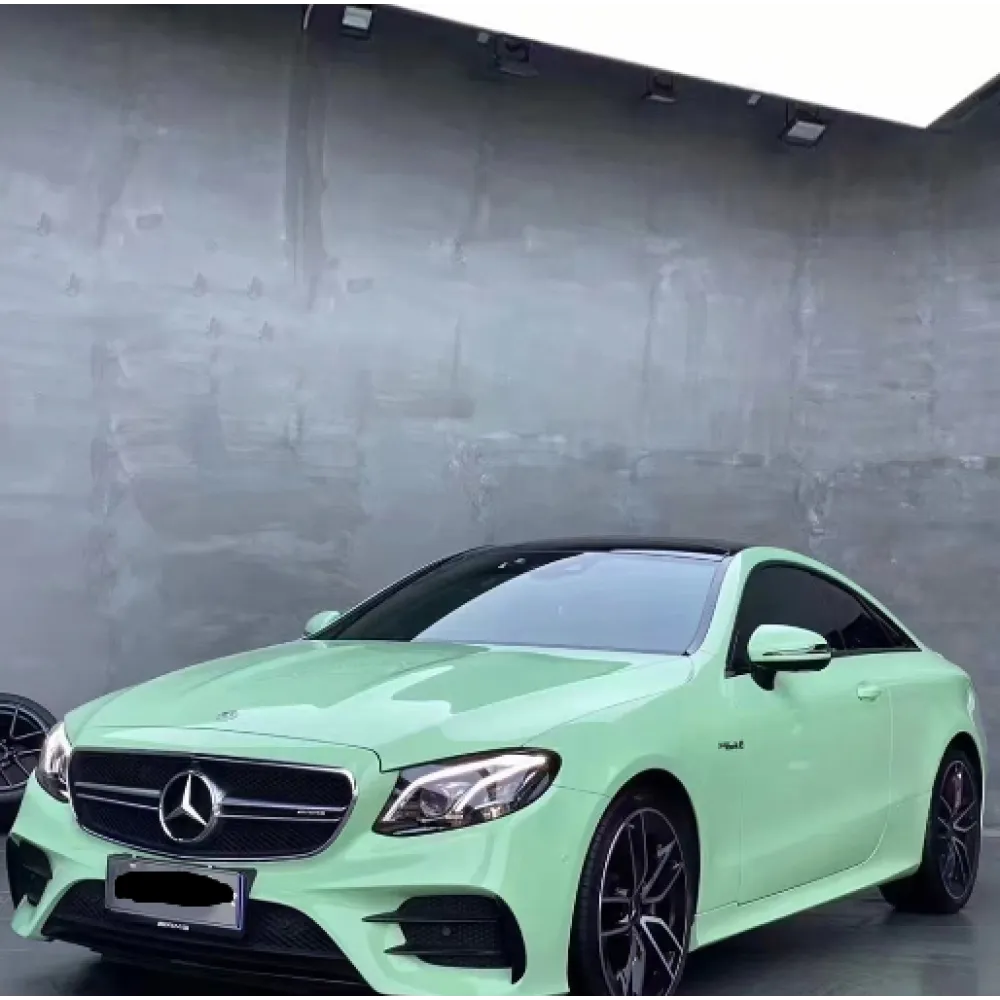hazy green car wrap
