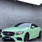 hazy green car wrap