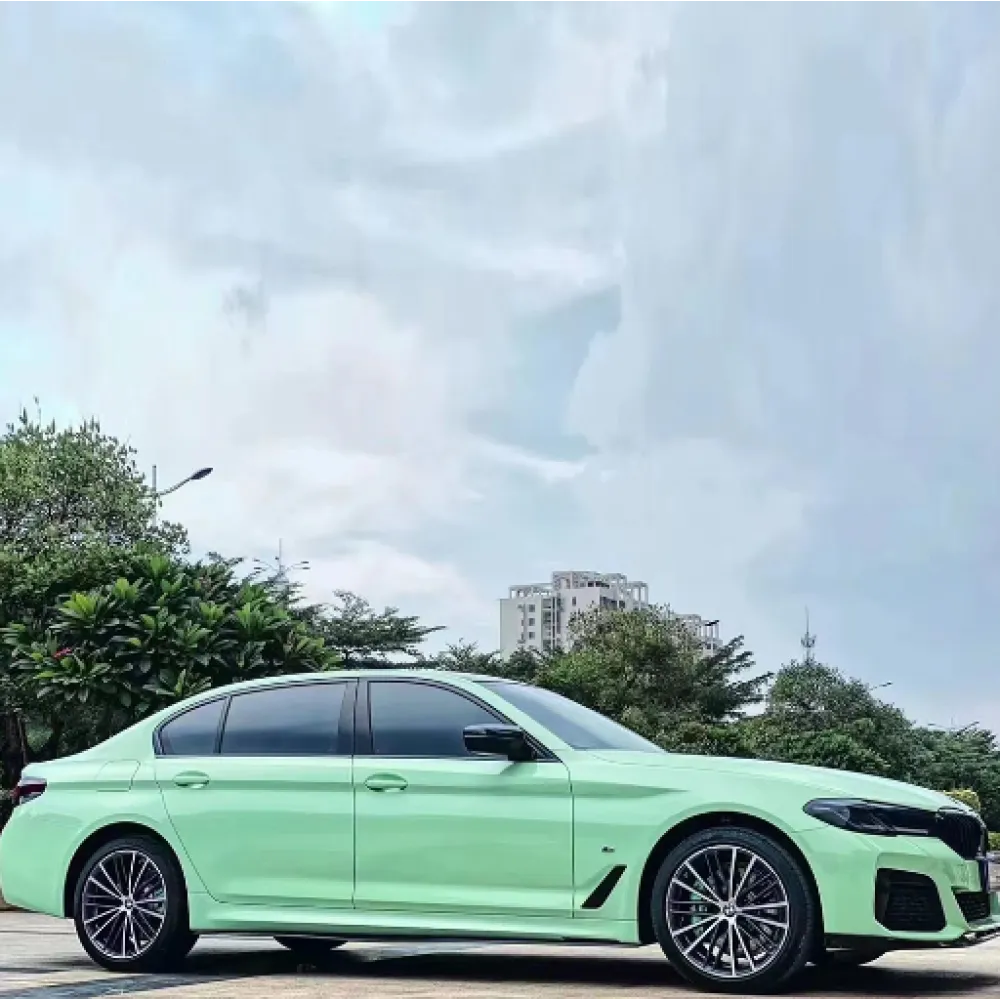 Gloss Hazy Green Car Wrap05