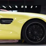 Gloss Light Yellow Car Vinyl Wrap