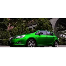 chrome green car wrap