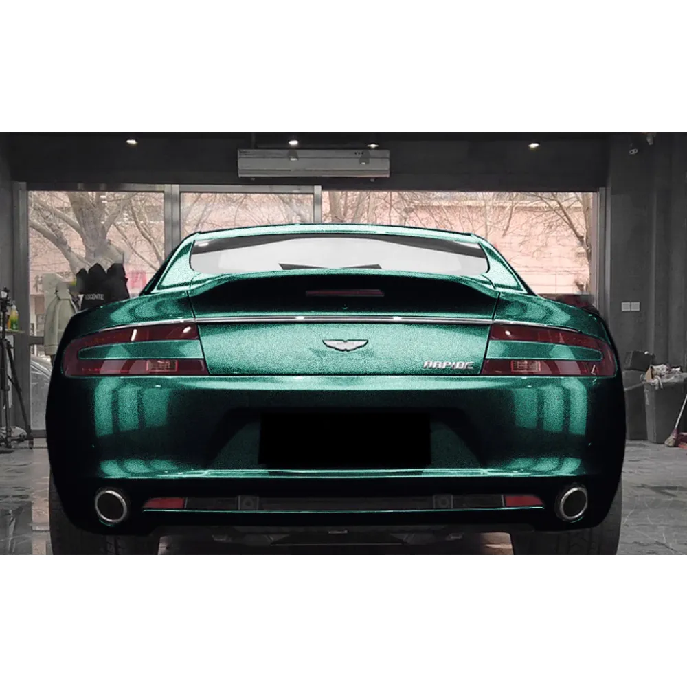 Gloss Metallic Midnight Green Car Vinyl Wrap04