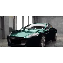 Metallic midnight green car wrap