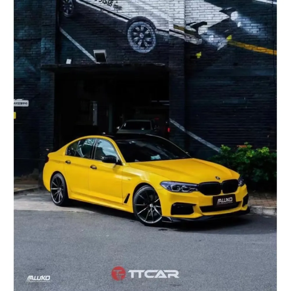 gloss lemon yellow car wrap01