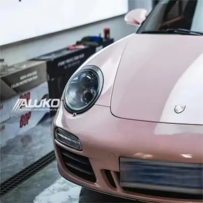 Aluko Super Gloss Pale Pink Vinyl Wrap