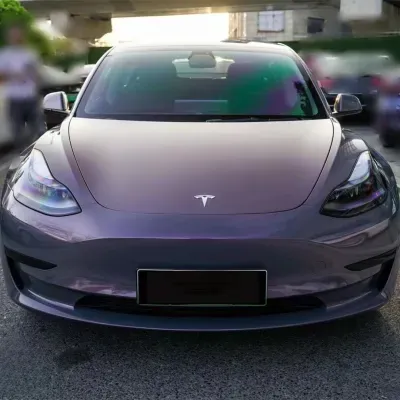 Gloss Metallic Sparkle Glitter Purple Car Vinyl Wrap 02