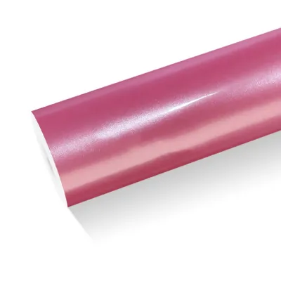 Gloss Metallic Shell Pink Vinyl Car Wrap