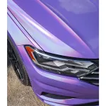 Gloss Metaliic Rainbow Purple Car Vinyl Wrap