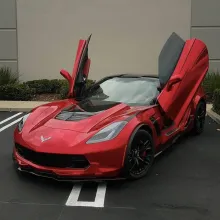 gloss chrome candy apple red wrap