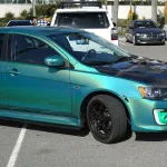 Gloss Rainbow Green Metallic Car Wrap