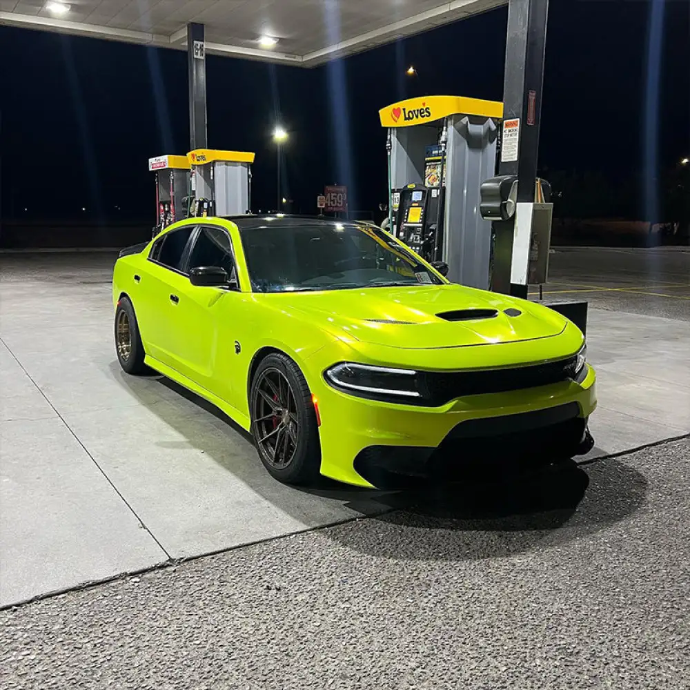 gloss fluorescent yellow wrap