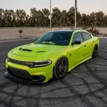 neon yellow car wrap