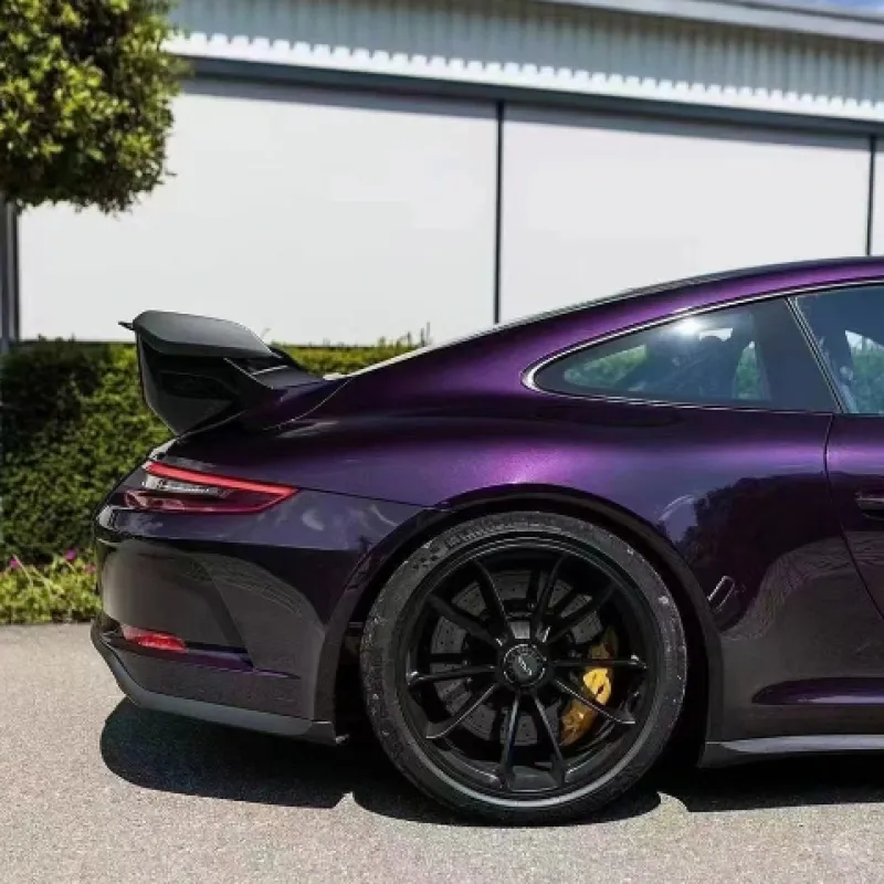 Gloss Dark Purple Vinyl Wrap | Metallic Dark Purple Car Wraps - ALUKOVINYL Gloss Dark Purple Vinyl Wrap | Metallic Dark Purple Car Wraps - ALUKOVINYL