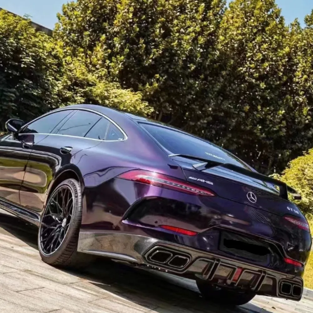 Gloss Dark Purple Vinyl Wrap Metallic Dark Purple Car Wraps ALUKOVINYL